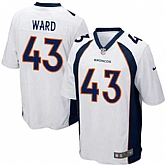 Nike Men & Women & Youth Broncos #43 T.J. Ward White Team Color Game Jersey,baseball caps,new era cap wholesale,wholesale hats